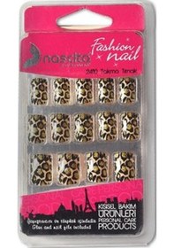 Resim Nascita Leopar Desenli Takma Tırnak 0101 24'lü 