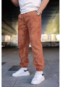 Resim Kahverengi Batik Desenli Jogger Eşofman Altı E6582 Kahverengi 