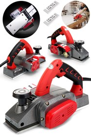 Resim STEİNER Titan 4200 Watt Bakır Sargılı Metal Şanzuman Çift Bıçaklı Planya Rende Makinesi F12548 + 2 Bıçak 