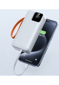 Resim Kendinden Kablolu 30.000 Mah Powerbank Siyah 