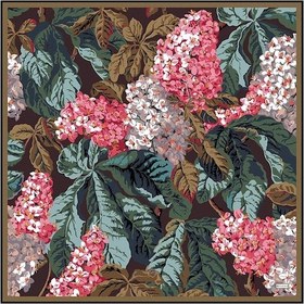 Resim Vakko Twill İpek Eşarp - 4145-56 Kahve Turkuaz 