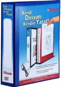 Resim Esselte Plastik Klasör A4 4 Mekanizmalı 30 Mm Halkalı Mavi 
