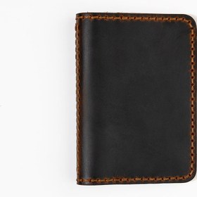 Resim Niki Leather Hakiki Deri Ruhsat Kabı - Lacivert 