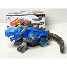 Resim Ateş Püsküren Sesli Ve Işıklı Robot Ejderha Mavi Ejderha 