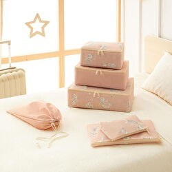 Resim 6'lı Çocuk Odası Deniz Kızı Bavul İçi Düzenleyici Set 