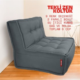 Resim Xpermate Zen Sırtlı Minder İskandinav Tarzı Minder 80x60 Antrasit 