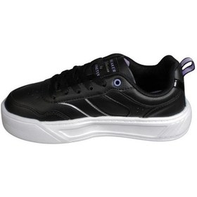 Resim Kinetix Kadın Siyah Pembe Cilt Kalın Taban Sneaker Spor Ayakkabı 001 