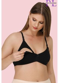 Resim Par Lingerie Hamile Emzirme Sütyeni Kapsız Siyah 