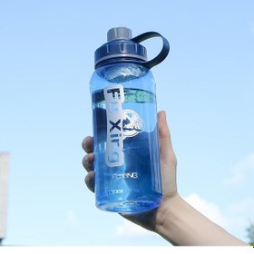 Resim Velvettides Fuxing Süper Büyük Kapasiteli İçme Suyu Bardak Açık Plastik Su Bardak Taşınabilir Spor Spor Su Şişesi Düşme Uzay Bardak 1000ml Mavi 