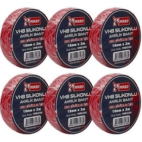 Resim Akrilik Bant 18mmx2mt 6 Lı Vhb-500 - 