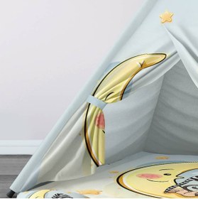 Resim instababyrooms Çocuk Oyun Çadırı Ay ve Maymun Dijital Baskılı 