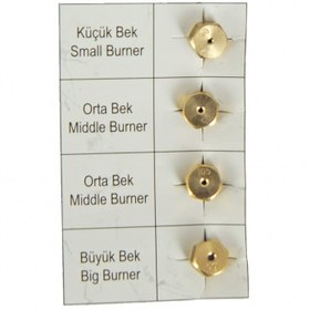Resim 25 TAKIM DOĞALGAZ OCAK MEMESİ ENJEKTÖR TAKIMI 7 LİK 3 NUMARA 
