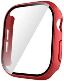 Resim Gpack Apple Watch 10 46mm ile Uyumlu Kasa ve Ekran Koruyucu, Sert PC, Kırmızı 