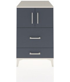 Resim Kronos Komodin Tek Raflı 2 Çekmeceli 2 Kapaklı 60x59x96 Aytaş... Aytaşı 