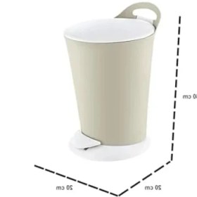 Resim Hakay Ergonomik Pedallı Çöp Kovası ve Klozet Fırçası Seti 