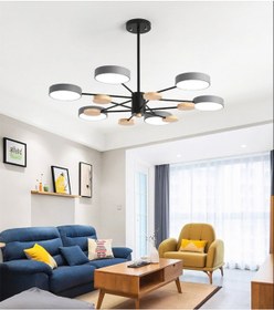 Resim Simaavize Ahşap Detaylı Hanging Led Avize 