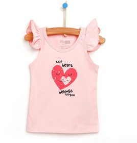 Resim Hellobaby Basic Kız Bebek Atlet Tshirt 23YHLBKTST001 Açık Pembe 