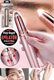 Resim Munico Şarj Edilebilir Kaş Düzeltici Makyaj Epilatörü Göz Kaş Bıyık Tıraş Makinesi Taşınabilir Mini Kaş 
