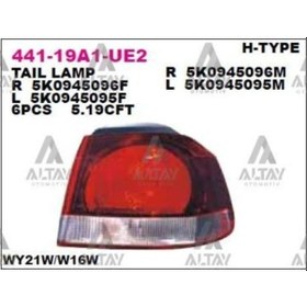 Resim Esse Otomotiv Golf6 Dış 09-13 Hella Tip Sol Stop Lambası - DPO-441-19A1L-UE2 - 5K0945095M 