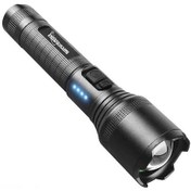 Resim Fortunelane P50 Led El Feneri, Type-c Şarj, 2 Anahtar, Pil Göstergesi, 18650, Su Geçirmez, Uzaktan Odaklanır 