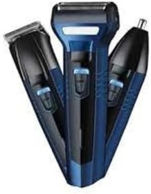 Resim Rado RD-366 Üç Başlıklı Tıraş Makinesi, Şarjlı, Kuru Kullanım, Mavi 