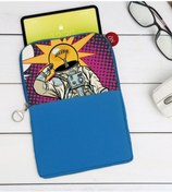 Resim Bk Gift Gift Pop Art Tasarımlı Taşınabilir Koruyucu Tablet Kılıfı & Organizer Çanta - Mavi-9 