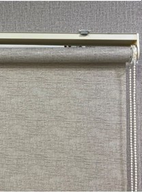 Resim Lüks Güneşlik Düz Stor Perde Bej Bej 