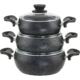 Resim 6 Parça Güveç Tencere Seti Bakalit Saplı 