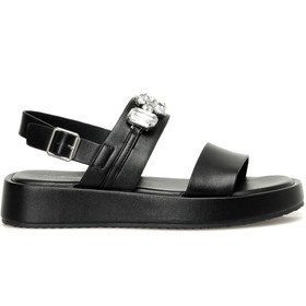 Resim Nine West DINNA 3FX Siyah Kadın Kalın Taban Sandalet 