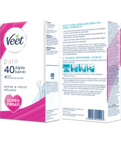 Resim Veet Pure Ağda Bandı Promo 40'lı Paket 