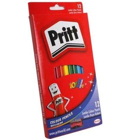 Resim Pritt Jumbo Kuruboya Kalemi 12 Renk 