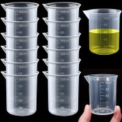 Resim 10 adet/20 adet, 3.38oz Ölçü Kabı, PP Kalınlaştırılmış Ölçü Kabı, Dereceli Plastik Beher, Sıvı Ölçü Kapları, Mutfak Sıvı Ölçü Kapları, Pişirme ve Yemek Yapımı için Çok Fonksiyonlu Ölçü Kabı, Temel Mutfak Araçları, Mutfak Malzemeleri 