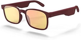 Resim Pepisky Alı Kablosuz BT5.0 Müzik Gözlükleri Doğa Sporları Kararlı Eşleştirme Dahili Hoparlör Geniş Uyumluluk Kırmızı 