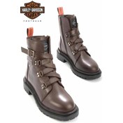 Resim Dark Brown Hakiki Deri Kadın Bot & Bootie Hd0777003003 Dark Brown 
