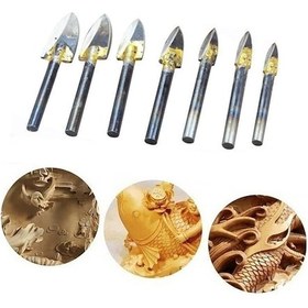 Resim Rox Wood Gravür Ahşap Oyma Seti 6 Mm Sap 7 Parça 