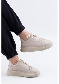 Resim Josie Arka İnci Detaylı Kadın Spor Ayakkabı Bej-bej Bej 