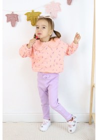Resim Harika Kids Kız Çocuk Orta Kalınlıkta Taytlı Takım Pembe 