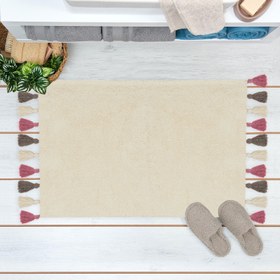 Resim Nuvomon Basic Banyo Paspası - Krem - 60x90 cm 