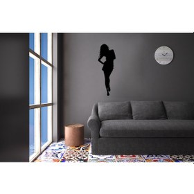 Resim Kadın Folyo Sticker Derstv1175 50cm Uzunluk Siyah 