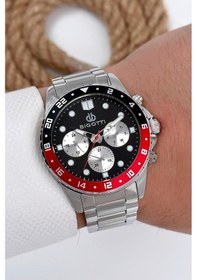 Resim Bigotti Erkek Kol Saati Tüm Fonksiyonlar Aktif Gümüş-siyah-kırmızı Sdb003 Çok Renkli 