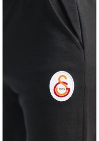 Resim Galatasaray Logolu Siyah Çocuk Eşofman Altı SIYAH 