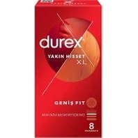 Resim Durex Yakın Hisset XL Prezervatif 8 Adet 