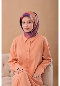 Resim Silk Home Aura Eşarp 140002-13 Lacivert, Turuncu, Mor, Mürdüm, Kiremit 