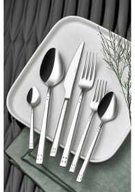 Resim Onon Pırlanta 12 Kişilik 72 Parça Çatal Kaşık Bıçak Takımı 