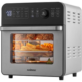 Resim CUSIMAX Dijital Hava Fritöz Fırın: 16'sı 1 Arada, LED Dokunmatik Ekranlı, Yağsız Pişirme, Geniş Kapasiteli 