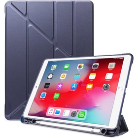 Resim Apple iPad 5. Nesil 9.7 Kılıf Kalem Bölmeli Trifolding Case A1822 A1823 