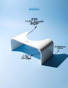Resim AlaTab™ Klozet İçin Doğru Oturuş Taburesi - Siyah 