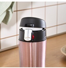 Resim Karaca Pluton Çelik Sızdırmaz Termos 450 ML Rose Gold 