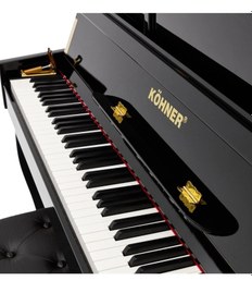 Resim KÖHNER SLP-980BK Dijital Duvar Piyano (88 TUŞLU, TUŞ HASSASİYETİ, KAPAKLI) - Kulaklık Ve Tabure Hediyeli 
