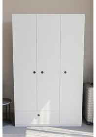 Resim Ed Pet Dizayn 3 Kapaklı Çekmeceli Elbise Dolabı 